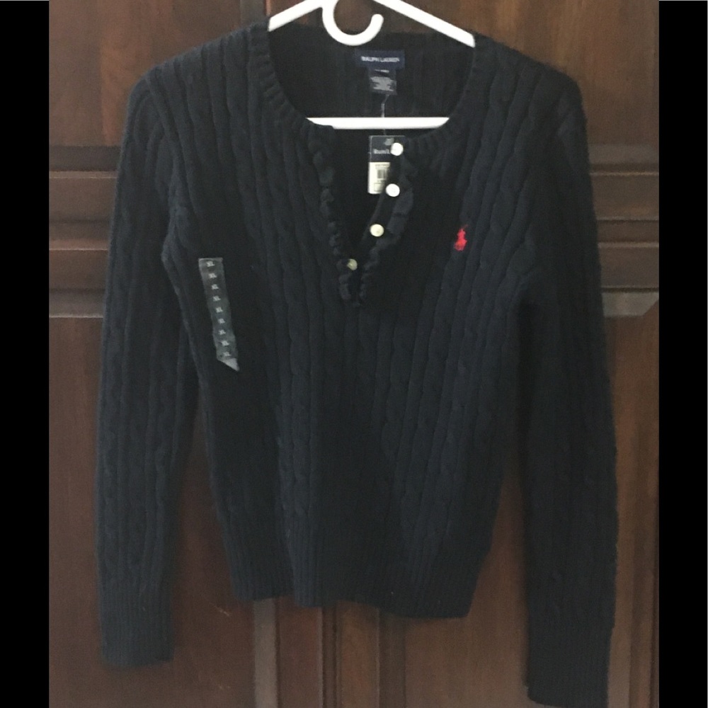 Ralph Lauren Navy Sweater NWT